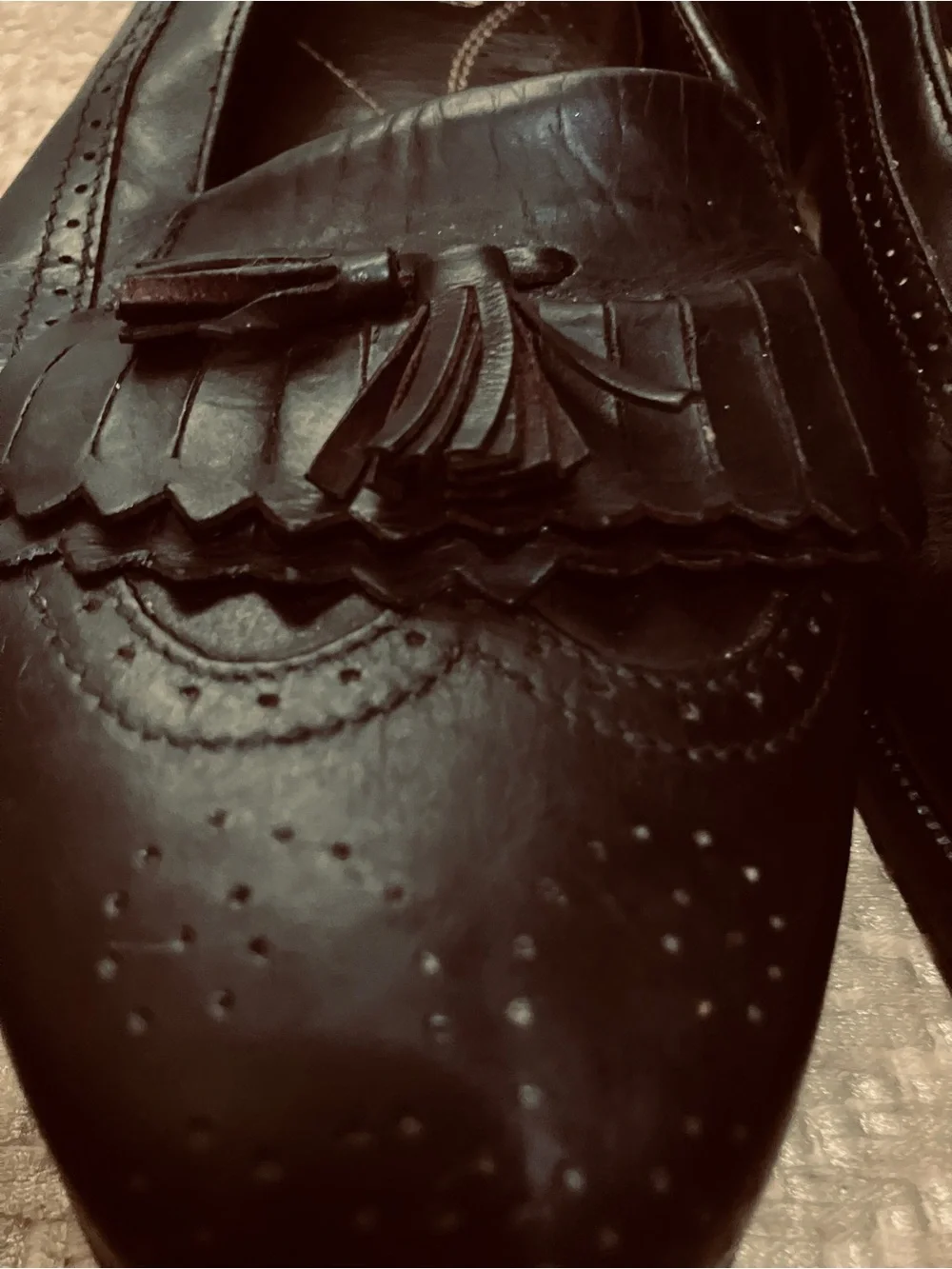 Women’s Black Tassel Fringe Loafers